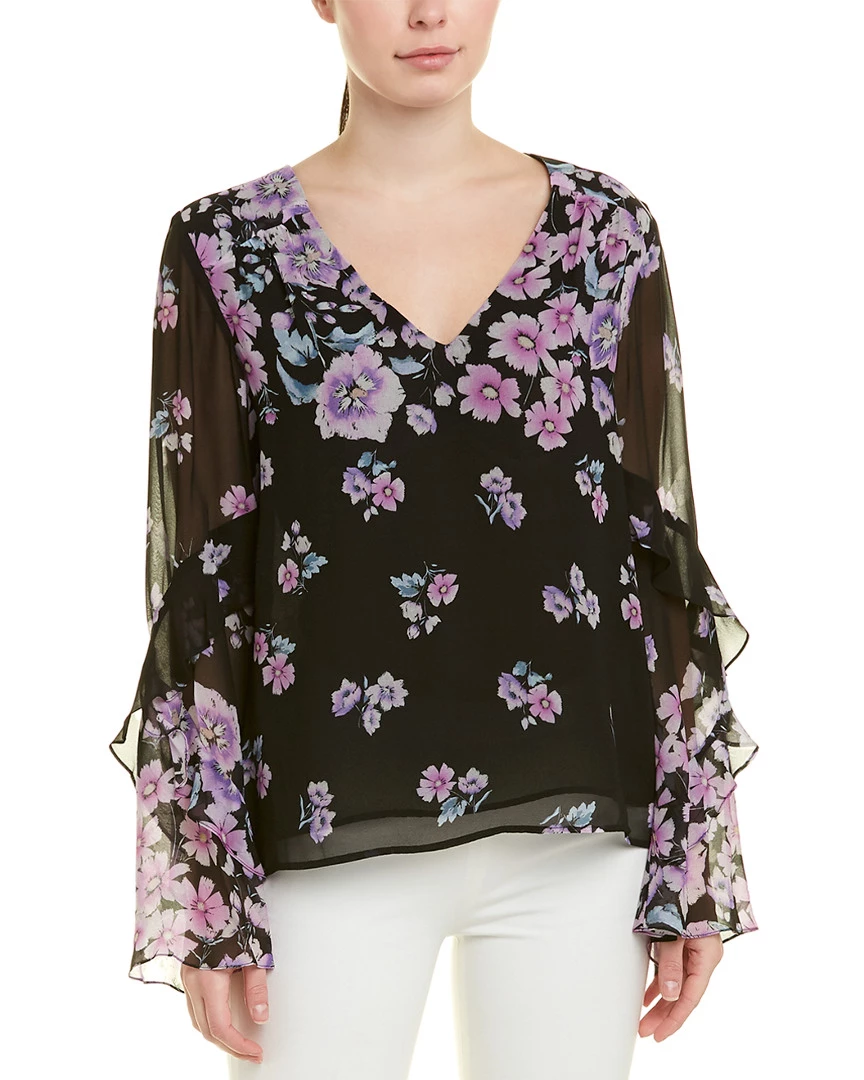 Nanette Lepore Silk Blouse Women Tops 3 Nanette Lepore Silk Blouse Women Tops