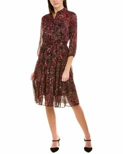 Nanette Nanette Lepore Chiffon Midi Dress Women Dresses