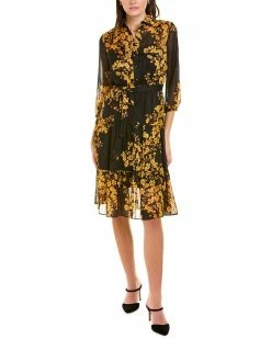 Nanette Nanette Lepore Chiffon Midi Dress Women Dresses