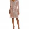 Nanette Nanette Lepore Sequin A-Line Dress Women Dresses