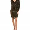 Nanette Nanette Lepore Sequin Faux Wrap Dress Women Dresses
