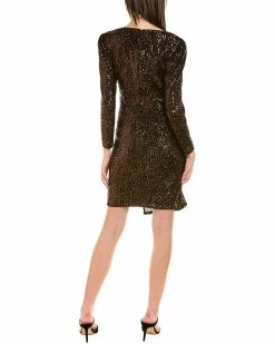 Nanette Nanette Lepore Sequin Faux Wrap Dress Women Dresses -Nanette Lepore shop 1050353881 RLLZ 2