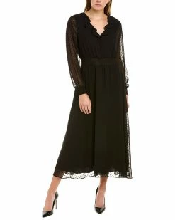 Nanette By Nanette Lepore Swiss Dot Maxi Dress Women Dresses