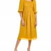 Nanette By Nanette Lepore Smocked Midi Dress Women Dresses 2 Nanette By Nanette Lepore Smocked Midi Dress Women Dresses -Nanette Lepore shop 1050353909 RLLZ 1