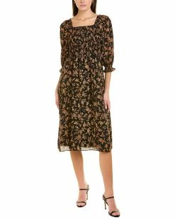 Nanette Nanette Lepore Smocked Midi Dress Women Dresses
