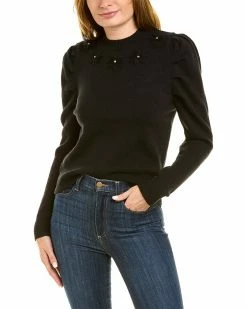 Nanette Nanette Lepore Flower Embroidery Sweater Women Sweaters & Knits