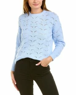 Nanette Nanette Lepore Pointelle Embellished Sweater Women Sweaters & Knits