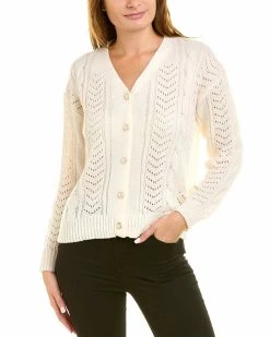 Nanette Nanette Lepore Pointelle Cardigan Women Sweaters & Knits