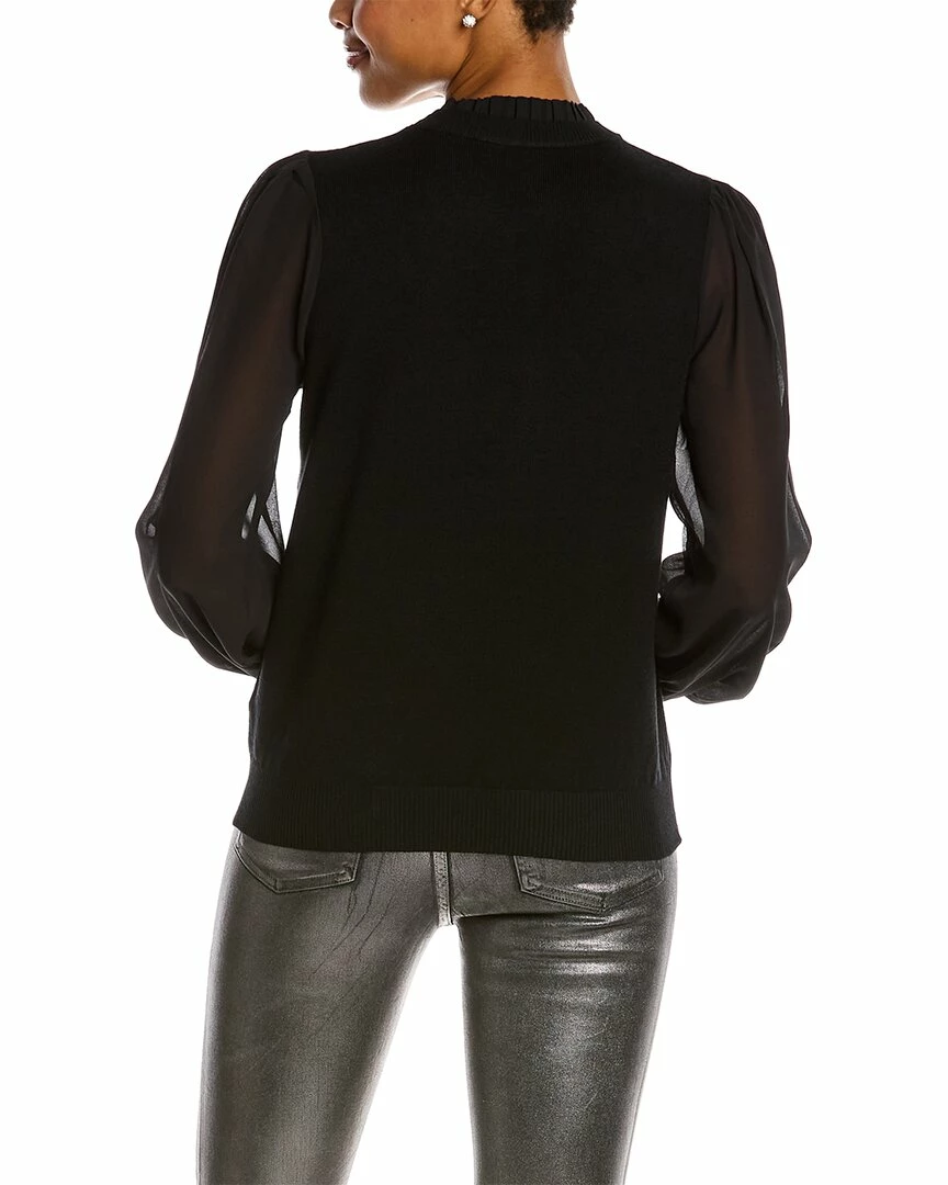 Nanette Nanette Lepore Chiffon Sleeve Sweater Women Sweaters & Knits 4 Nanette Nanette Lepore Chiffon Sleeve Sweater Women Sweaters & Knits - Image 2