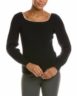 Nanette Nanette Lepore Square Neck Sweater Women Sweaters & Knits