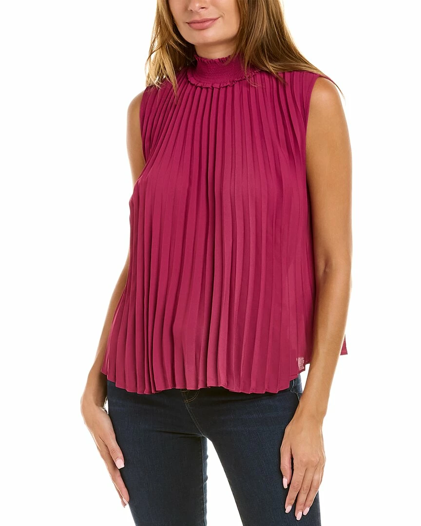 Nanette Nanette Lepore Pleated Halter Top Women Tops 3 Nanette Nanette Lepore Pleated Halter Top Women Tops