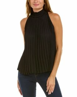 Nanette Lepore Pleated Halter Top Women Tops