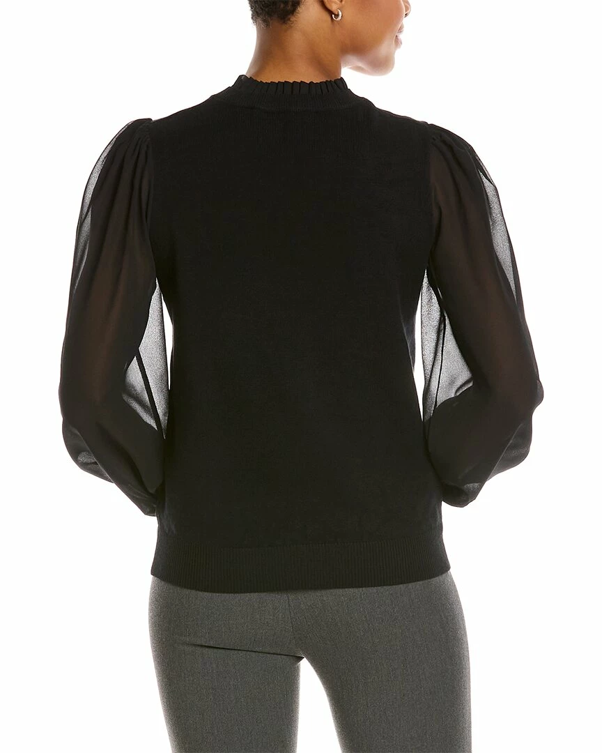 Nanette Nanette Lepore Chiffon Sleeve Sweater Women Sweaters & Knits 4 Nanette Nanette Lepore Chiffon Sleeve Sweater Women Sweaters & Knits - Image 2