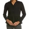Nanette Nanette Lepore Button Front Peplum Top Women Tops -Nanette Lepore shop 1050361325 RLLZ 1