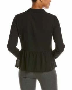 Nanette Nanette Lepore Button Front Peplum Top Women Tops -Nanette Lepore shop 1050361325 RLLZ 2