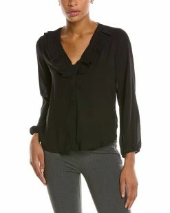 Nanette Nanette Lepore V-Neck Ruffle Top Women Tops