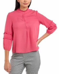 Nanette Nanette Lepore Eco Ruffle Top Women Tops