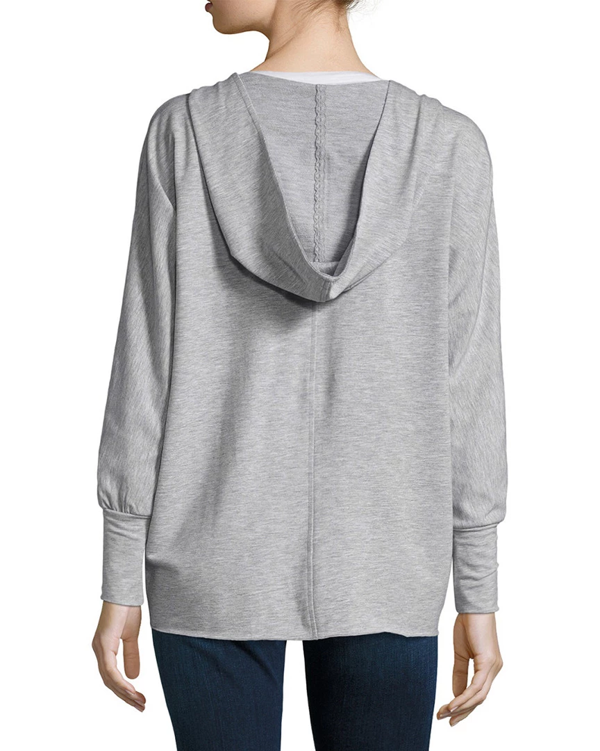 Nanette Lepore Embellished Trim Hooded Sweatshirt Women Tops 4 Nanette Lepore Embellished Trim Hooded Sweatshirt Women Tops - Image 2